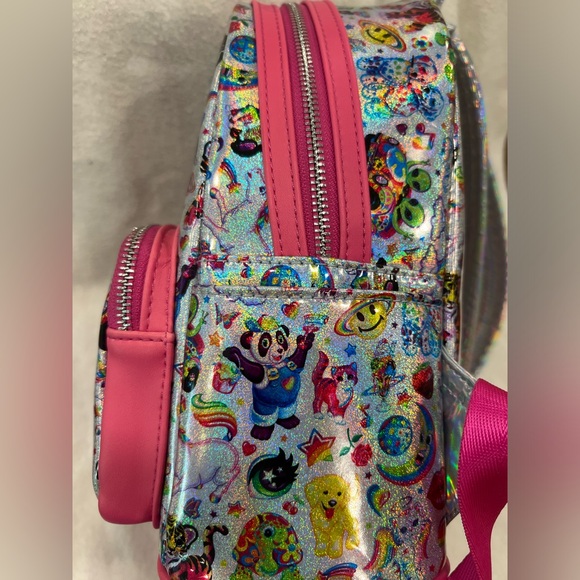 Loungefly x Lisa Frank AOP Irridescent Mini Backpack - Picture 3 of 14